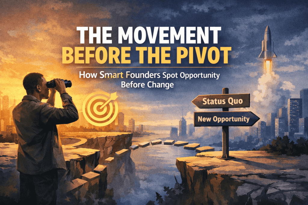 The Movement Before the Pivot: How Smart Founders Spot Opportunity Before Change The Movement Before the Pivot: How Smart Founders Spot Opportunity Before Change