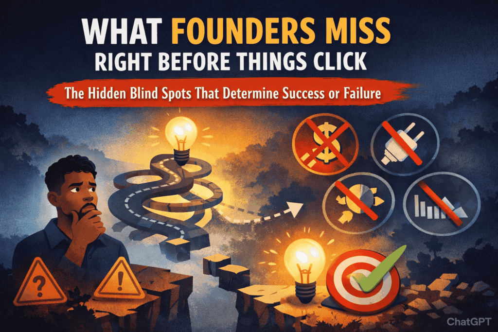 What Founders Miss Right Before Things Click: The Hidden Blind Spots That Determine Success or Failure What Founders Miss Right Before Things Click: The Hidden Blind Spots That Determine Success or Failure