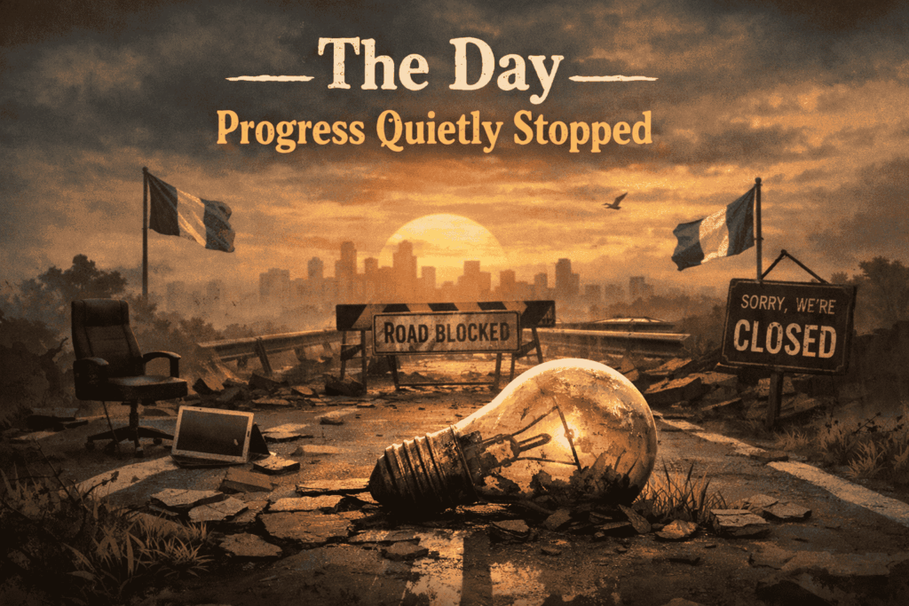 The Day Progress Quietly Stopped The Day Progress Quietly Stopped