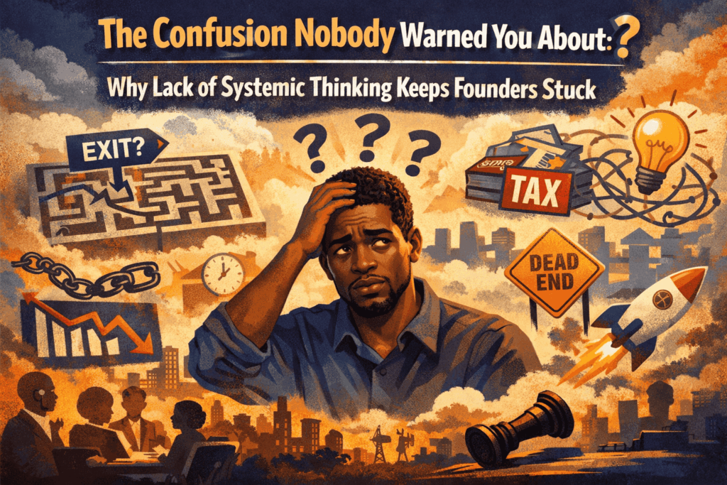 The Confusion Nobody Warned You About: Why Lack of Systemic Thinking Keeps Founders Stuck The Confusion Nobody Warned You About: Why Lack of Systemic Thinking Keeps Founders Stuck