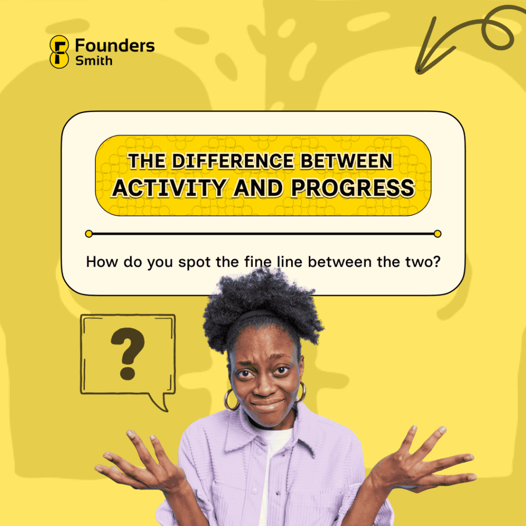 the difference between activity and progress